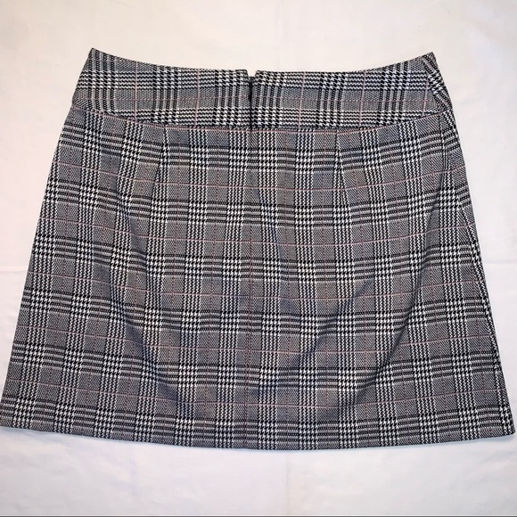 Maison Jules Plaid Mini Skirt CA - Picture 4 of 6